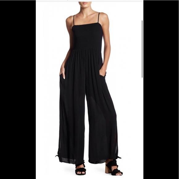 NWT/ Black jumpsuit with adjustable straps Sz S - Picture 2 of 2